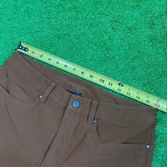 Lululemon Pants Mens 31 Brown ABC Skinny Warpstream Stretch Pockets Active - Picture 4 of 8